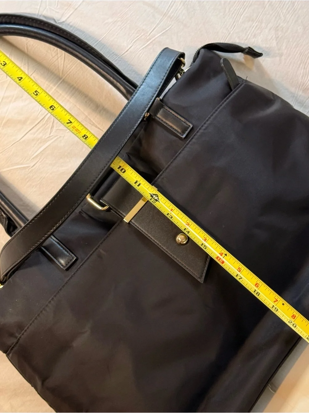 Wenger Black Tote/Laptop Bag with Gold Hardware